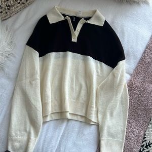 H&M Block collared sweater